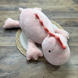 Pillowfort Pink Dinosaur Weighted Sensory Plush Stuffed Animal Large 24"